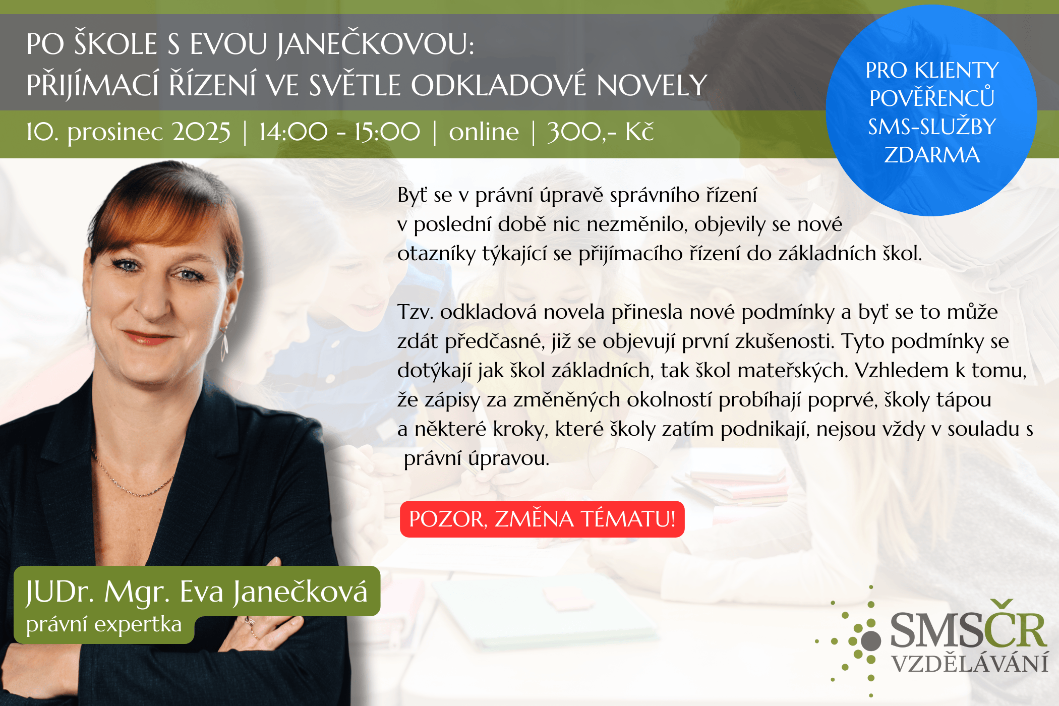 Po škole s Evou Janečkovou Přijímací řízení ve světle odkladové novely_prosinec 2025